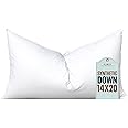 Pillowflex Synthetic Down Pillow Insert - 14x20 Down Alternative Pillow, Ultra Soft, Small Rectangle, Lumbar, Travel, Neck, Sleeping Pillow - 1 Decorative Pillow Form