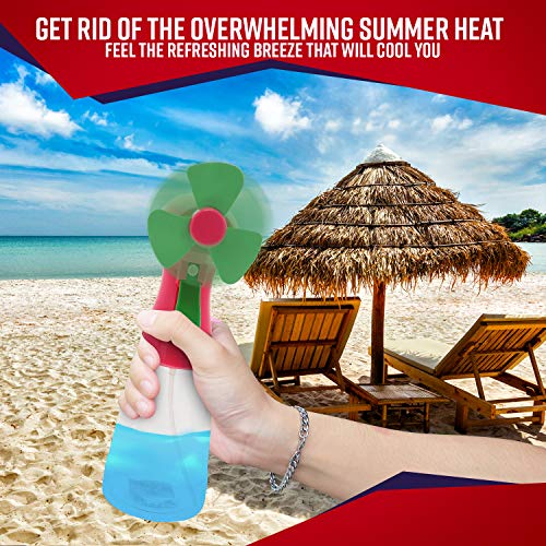 2 Fan+Water+Spray+Misting+Handheld