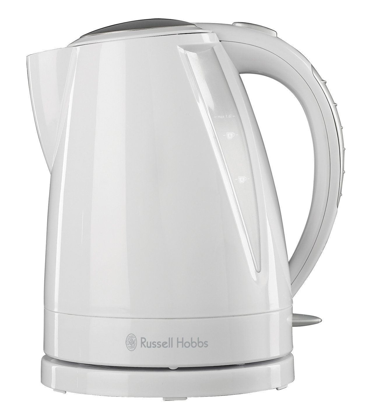 Russell Hobbs 15075 Plastic Buxton Kettle with Concealed 3 kW Element, 1.6 L White Amazon.co