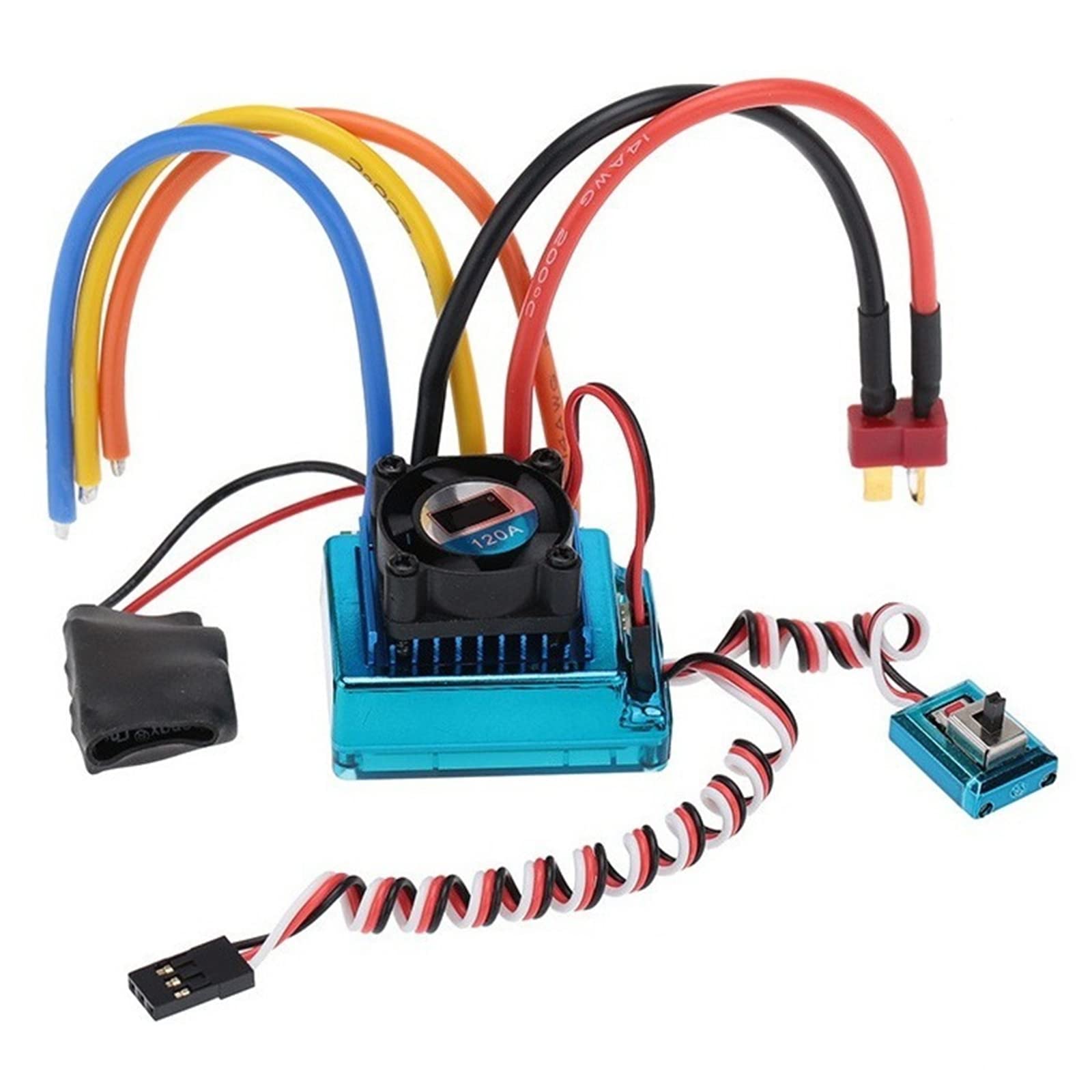 WANGCL 120A Brushless ESC Electronic Speed Controller Compatible With Inductive Or Non-Inductive Motors Support TURBO Fit for RC Remote Control Drone RC Car/Truck/Crawler