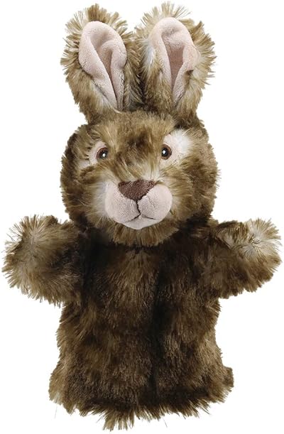 The Puppet Company Wild Rabbit Eco Animal Puppet Buddies Soft Plush Toy