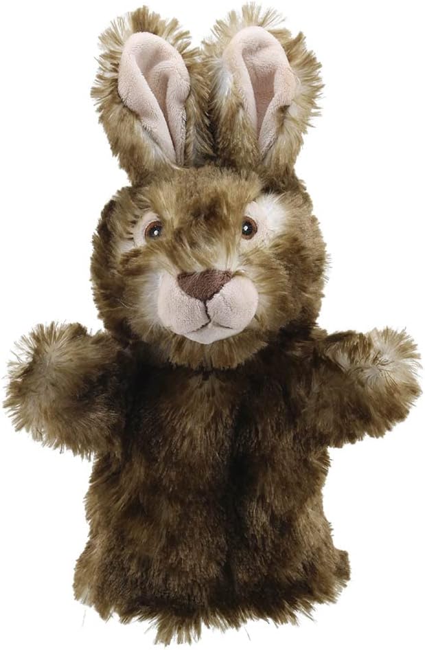 The Puppet Company Wild Rabbit Eco Animal Puppet Buddies Soft Plush Toy