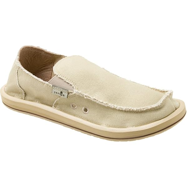 Amazon.com | Sanuk mens Vagabond loafers shoes, Khaki, 10 US  display picture 1