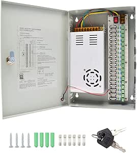 Weishuo Fuente Alimentación CCTV 12V 30A 18 Canales ...