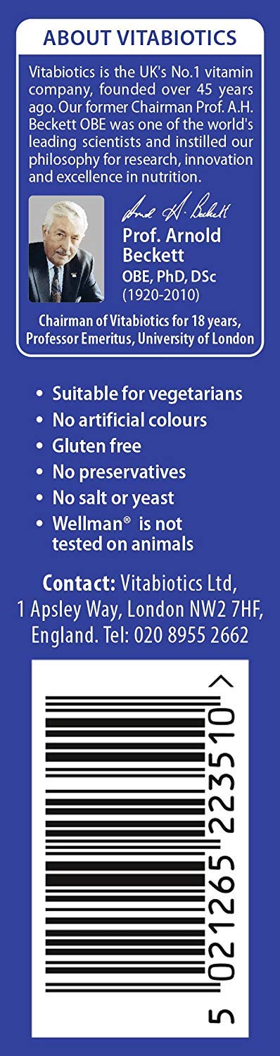 Vitabiotics Wellman Max 84 Tablets Capsules Buy Online In Cyprus At Desertcart Com Cy Productid