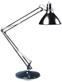 Luxo LS1EBK LS 23W CFL Task Light, 45" Powder-Coated Arm with External Springs, Weighted Base Mount, Black