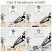 LOLLDEAL Rechargeable Cordless Handheld Vacuum, Powerful Hand Vacuum Cleaner, 12V 100W with Quick Charge, Light Weight Portable Hand Held Vacuum, Durable Stainless Steel Filter, Carry Bag, Black
