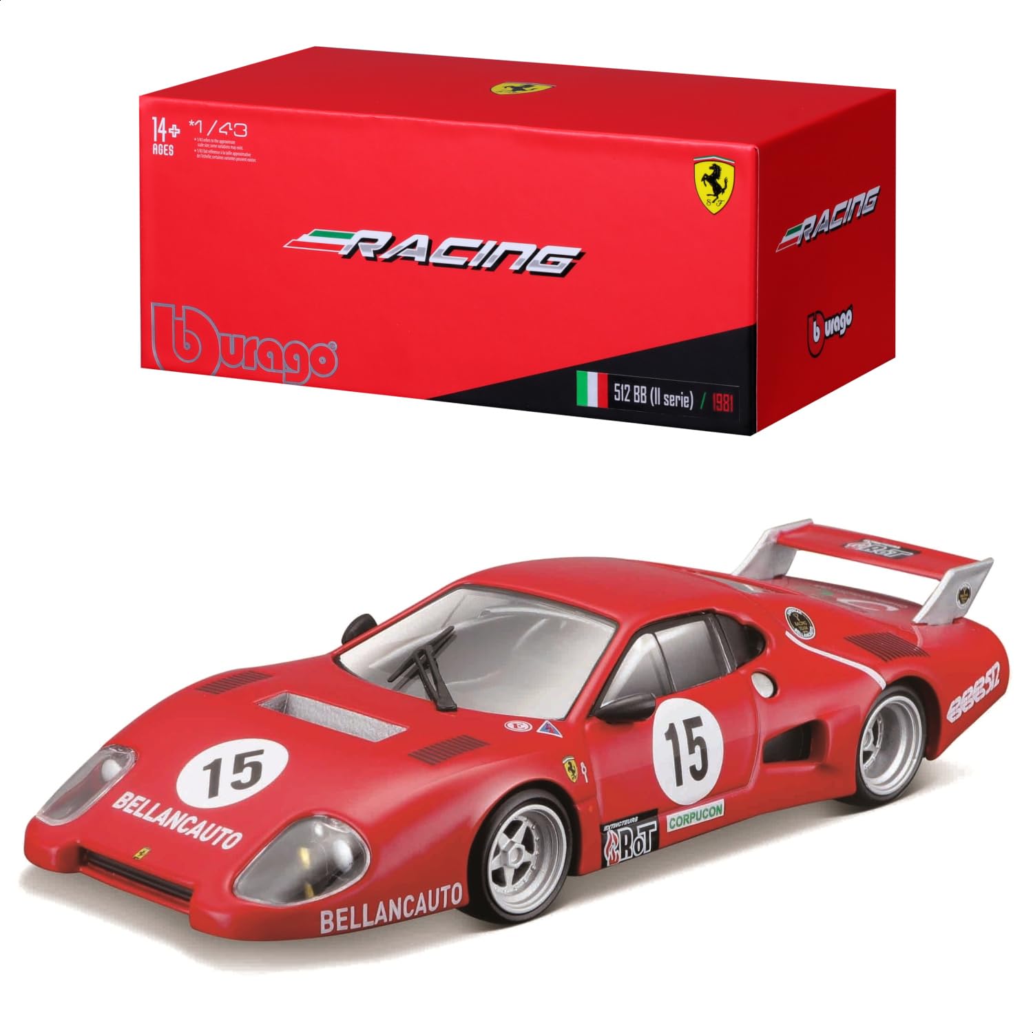 Bburago Ferrari LaFerrari: 18-36902 Model Car 1:43 Scale Ferrari Signature Edition Hard Case 10 cm Red (18-36902)