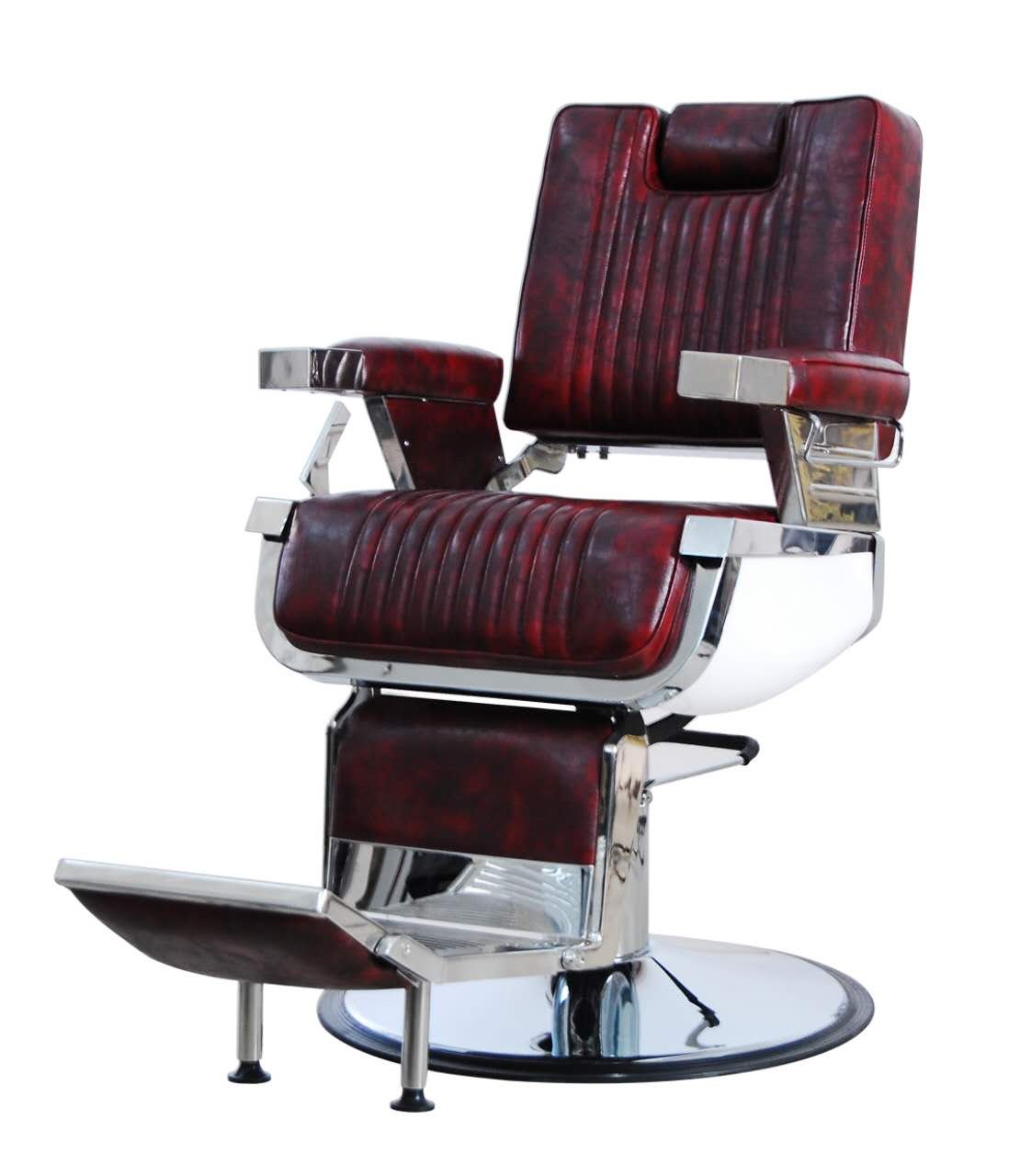 NEW HEAVY DUTY MAROON&BLACK BARBER CHAIR BC20 UK STOCK HADI® Buy
