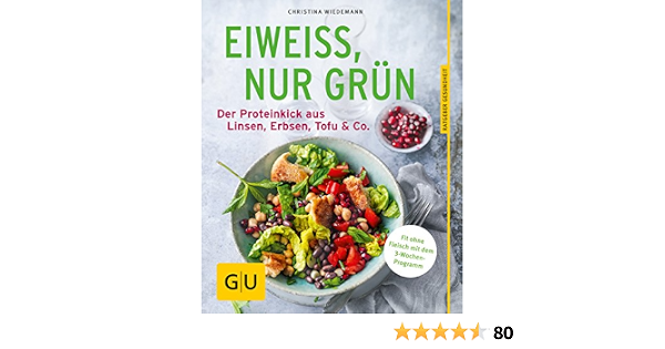 Eiweiss Nur Grun Der Proteinkick Aus Linsen Erbsen Tofu Co Wiedemann Christina 9783833859359 Amazon Com Books 