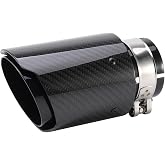 2.25 to 3.5 Inch Exhaust Tip Carbon Fiber 2.25 Inlet 3.5 Outlet Exhaust Tip | High Temperature Resistance, Rust-proof, Easy installation