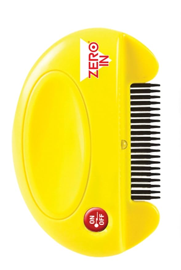 Zero In Flea Killer Comb (Giftfreier, batteriebetriebener Floh- und Zeckenmörder für Katzen und Hunde, tötet erwachsene Flöhe
