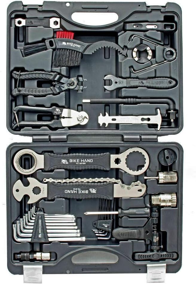 Bikehand Bike Bicycle Repair Tool Kit - Quality Tools Kit Set for Mountain Bike Road Bike Maintenance in a Neat Storage Case : Sports & Outdoors