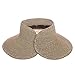 San Diego Hat Company Ultrabraid Sun Visor Hat w/ Natural Brim (Mixed Brown)