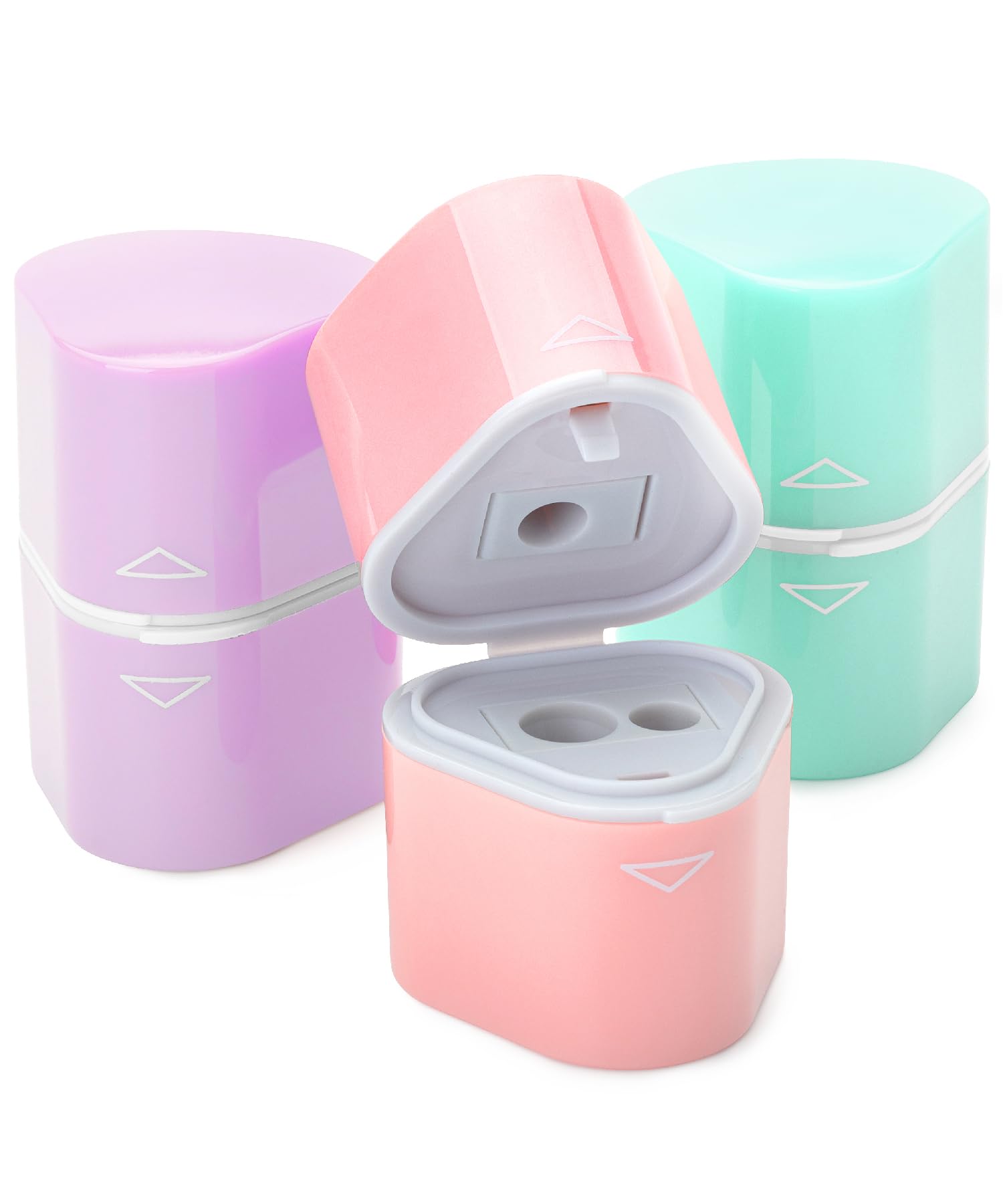 Photo 1 of Mr. Pen- Pencil Sharpener for Colored Pencils, 3 Pack, 3 Hole, Pencil Sharpeners Manual, Handheld Pencil Sharpener