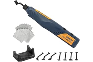 Bucasso Cordless Pen Sander, 5-Speed and USB Charging with LED Light, Multi-Purpose Power Tool, Mini Power Sander for Sanding