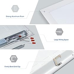 CycevSun 2x4 LED Flat Panel Light Drop Ceiling