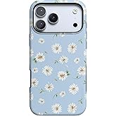 Casely iPhone 17 Pro Max Case | Daisy Daydream | Baby Blue Floral | Bold Protective Design | Compatible with MagSafe