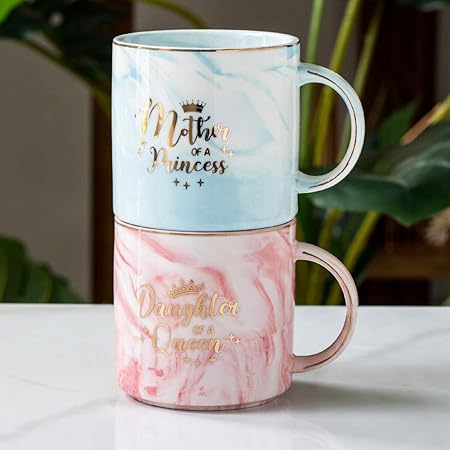 mother and daughter matching cups