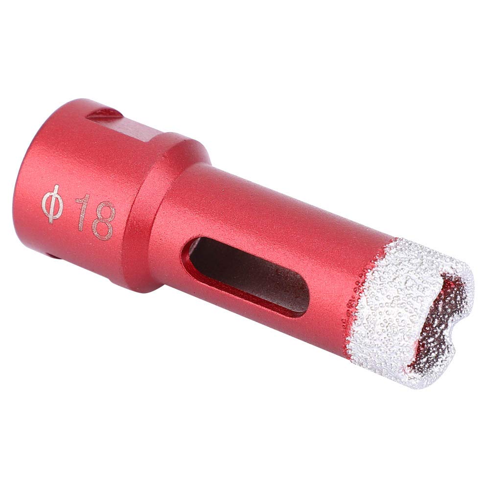Garosa Diamond Hole Saw, 18mm, Vacuum Brazed Drill Bit, for Porcelain Ceramic Tile Marble Brick, M14 Thread, Wet Dry Cutting, for Angle Grinder