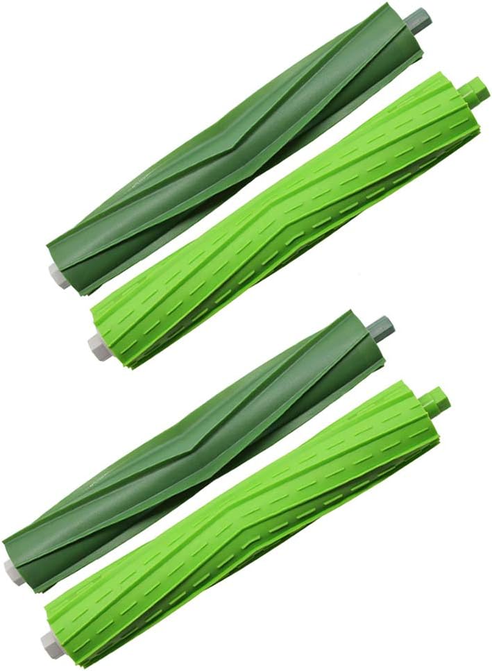 BBT BAMBOOST Rubber Replacement Brushes Fit for iRobot Roomba i7 i7+ E5 E6 E7 Vacuum Cleaner Accessories, 2 Set