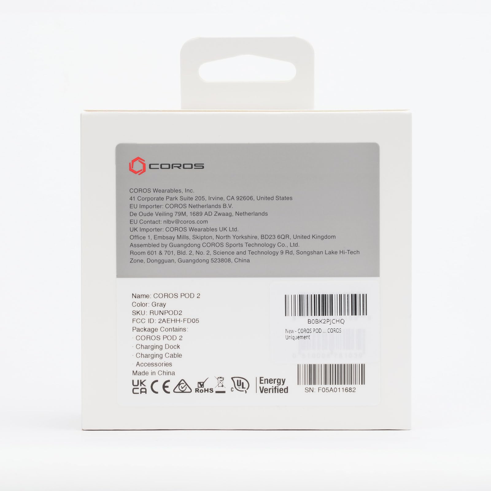 COROS POD 2, Watch Sensor Accessory, Accurate Indoor and Treadmill Distance Measurement, More Sensitive Real-time Pace, Improves GPS Data, Clip onto Shoes or Waistband only Works with COROS Watches