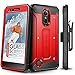 Evocel Explorer Series Phone Case Compatible with LG K10 2017, LG K20 Plus, LG V5 with Belt Clip Holster and Slim Profile, Red