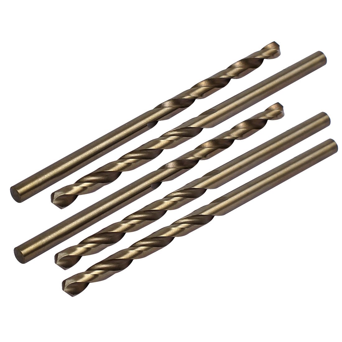 Sourcingmap 3.6mm Drilling Dia HSS Cobalt Metric Spiral Twist Drill Bit Rotary Tool 5pcs