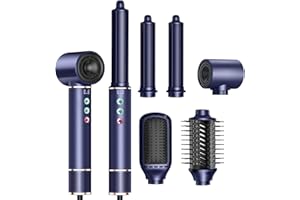 YITRUST 5-in-1 110,000 RPM Ionic Hair Dryer Brush with Oval Styling Brush, Powerful Air Curling Iron, Hot Air Straightener, and Hair Styler Tools Set