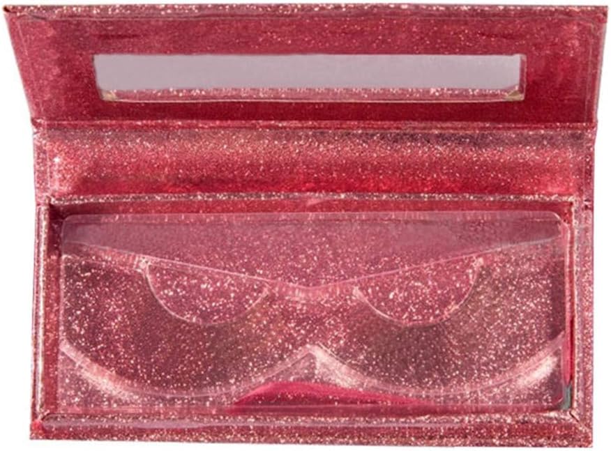 FeiFei66 Fashion Pink Ginger Empty False Eyelash Care Storage Case Box Container Tool Holds 1 Pairs of Eyelashes