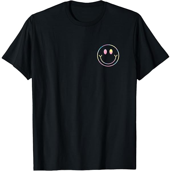 Amazon.com: Minimalist Smile Face Shirt Happy Smiling Face Pocket