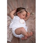 Angelbaby Real Life Reborn Baby Dolls Girl 20 inch Realistic Soft Vinyl Silicone Baby Doll Sleeping Newborn Dolls Cloth Body Reborn Babies Toy Dolls for Girls Ages 3+