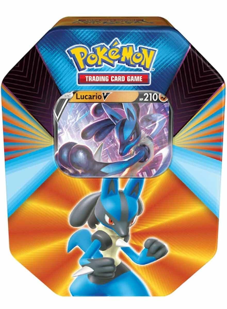 Pokémon TCG - V Forces Tin - Lucario V, Galarian Slowbro V or Mew V (one at random)