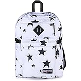 JanSport Main Campus Backpack - Travel or Work Backpack with 15-Inch Laptop Sleeve and Dual Water Bottle Pockets, Sprayed Stars Black