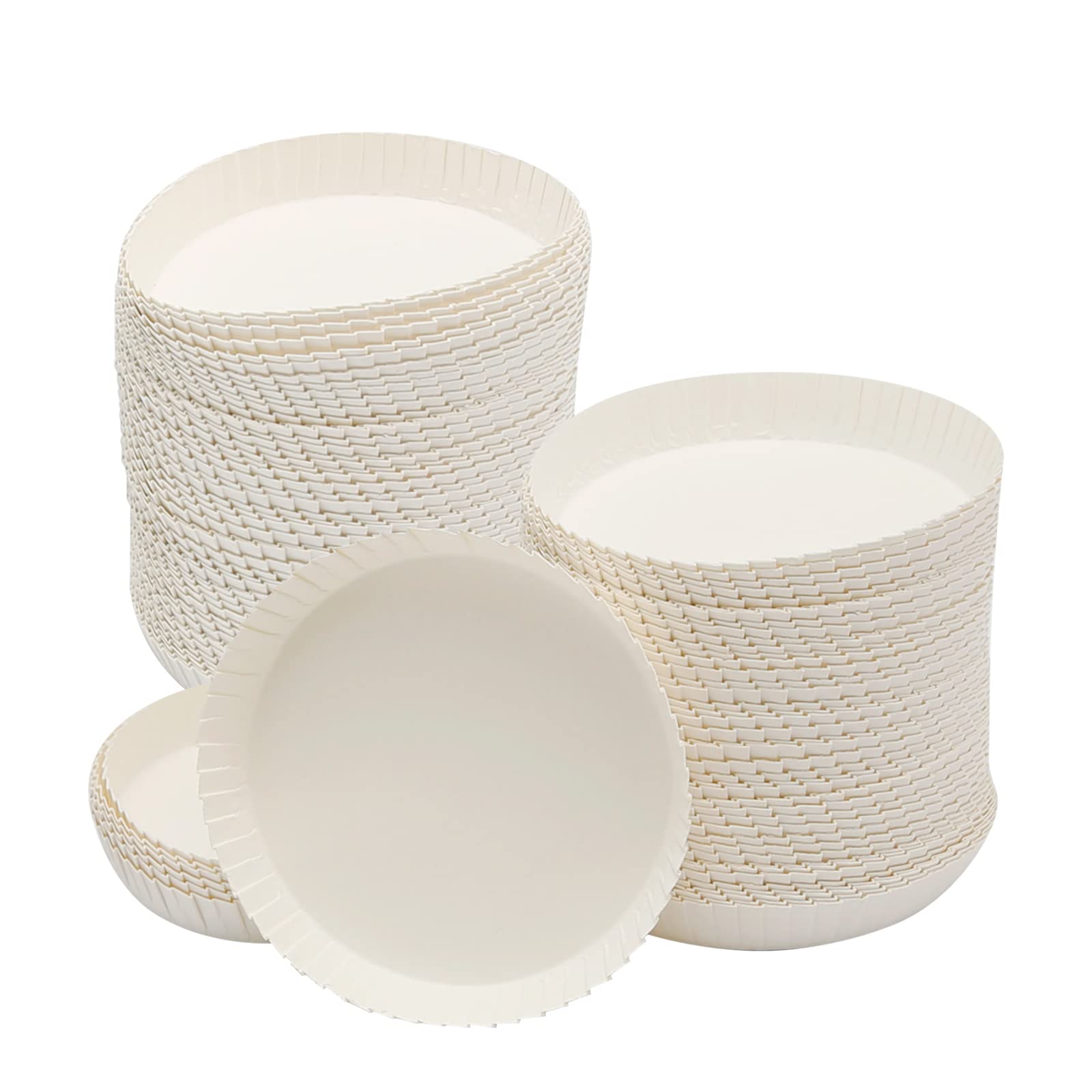 Photo 1 of 100pcs Disposable Cup Coverware 8 X 8cm Coffee Cup Drinking Lid Paper Cup Cap for Wedding/Parties//Kitchen (8 X 8cm)