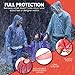 Wolmund Adult Unisex Rain Poncho - Women's Long Sleeve PVC/PU Poncho - 10 Pack with Backpack Cover - Solid Color - Waterproof - Casual Style - Loose Fit