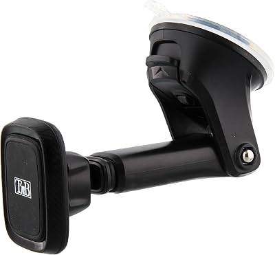 Soporte Magnético para Teléfono de Coche Sora, 6 Imanes Potentes – Brazo Ajustable – Rotación 360° – Ventosa 2 en 1 – Acabado Carbono – Negro