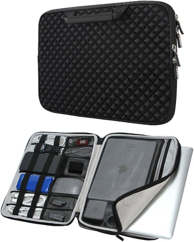 iCozzier 1313.3 Inch Diamond Foam Laptop Organizer Sleeve Shock