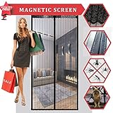 Magnetic Screen Door, CROPAL Premium Quality Heavy Duty Mesh Curtain-Fits Door Up to 36'' x 82'', Toddler And Pet Friendly