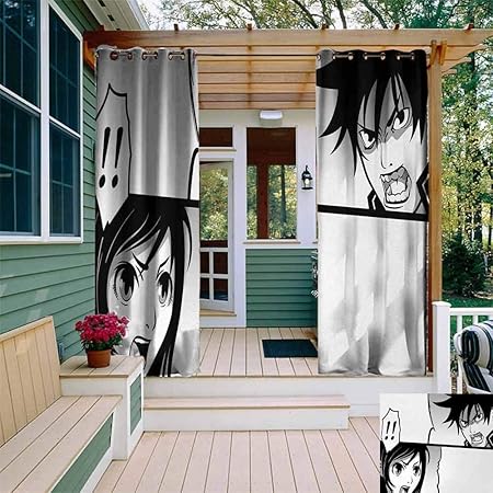 Amazon Com Tt Home Anime Outdoor Window Curtains Japanese