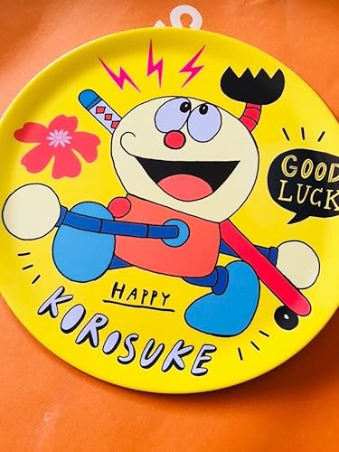 Amazon ドラえもん Asoko 藤子不二雄 メラミン皿 コロ助 キテレツ大百科 イエロー アニメ 萌えグッズ 通販