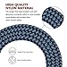 Suanna iPhone Cable 3Pack 10FT Nylon Braided Certified Lightning to USB iPhone Charger Cord for iPhone 8 7 Plus 6S 6 SE 5S 5C 5, iPad 2 3 4 Mini Air Pro, iPod Nano 7 (Black Blue)