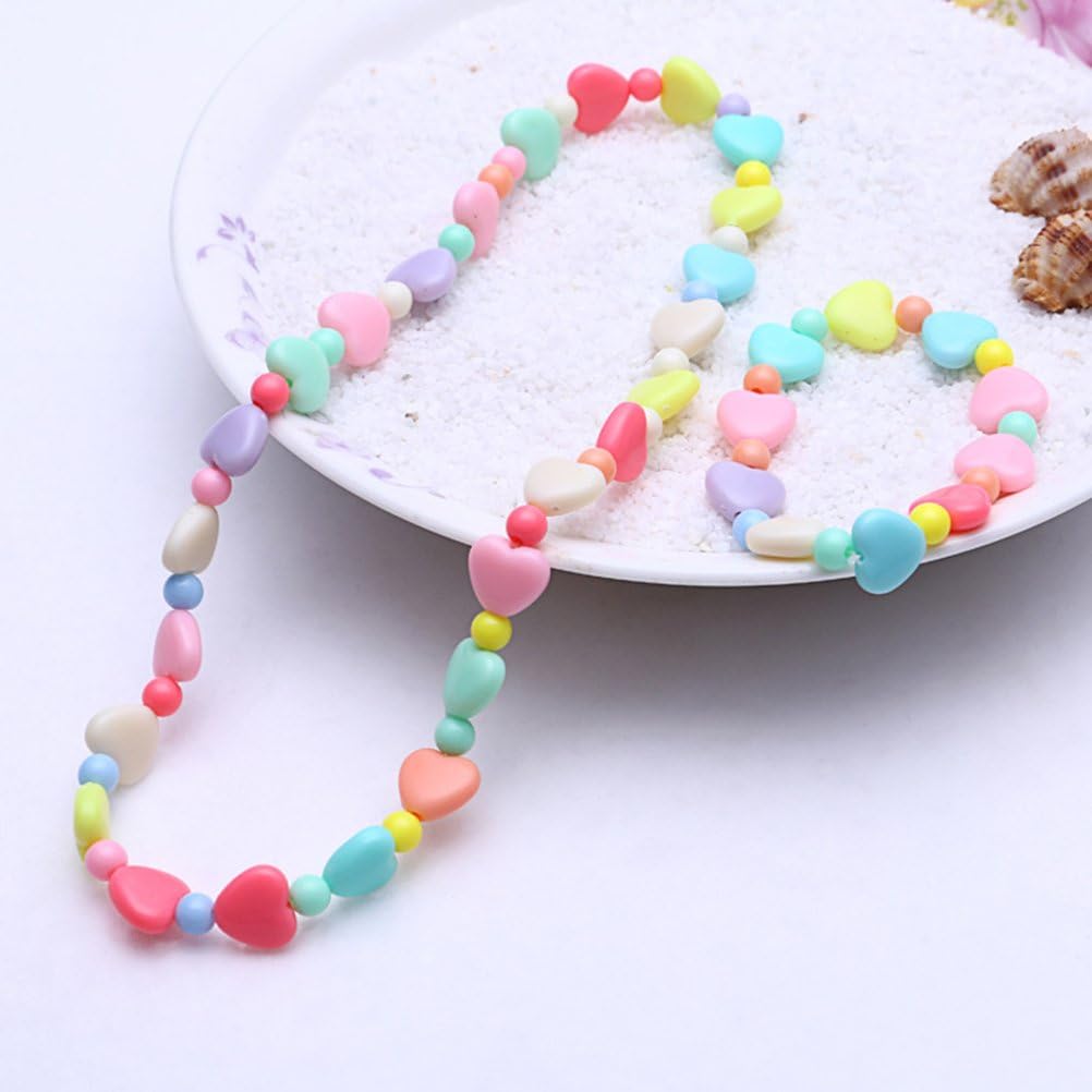 TOYMYTOY 6 Set Princess Necklace and Bracelet Baby Girls Jewelry Set Party Favors(Random Style), Small - Image 5