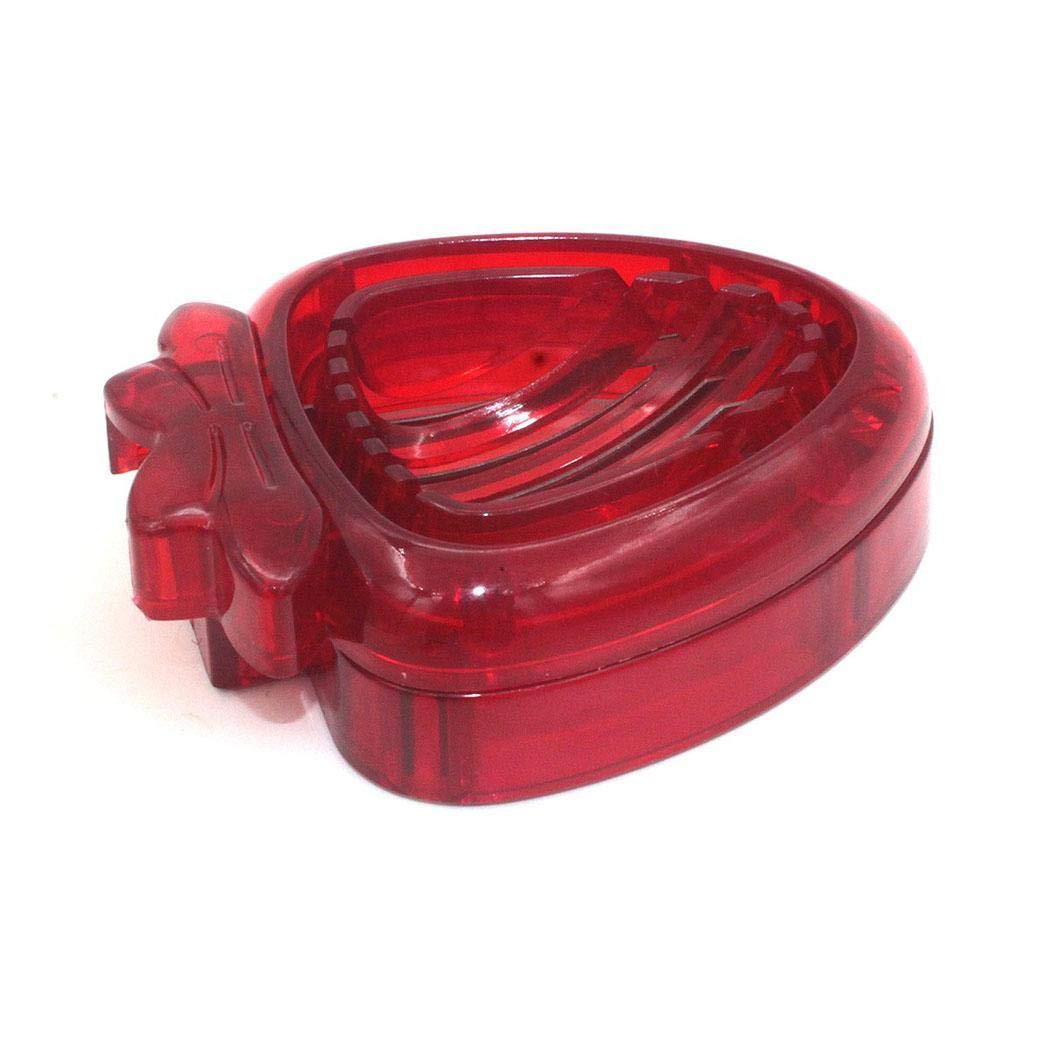 Piokikio Mini Strawberry Slicer Craft Fruit Cutter Gadgets Kitchen Tool with Stainless Steel Blades