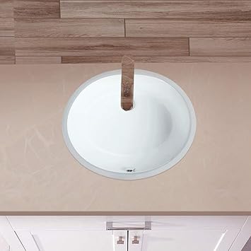 Buy Porsica Salubre Porcelain Oval Under Counter Wash Basin Large