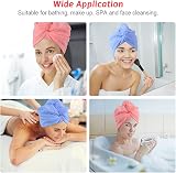ACWOO Hair Towel Wraps 2 Pack Turban Towel Quick Dry Microfiber view 7