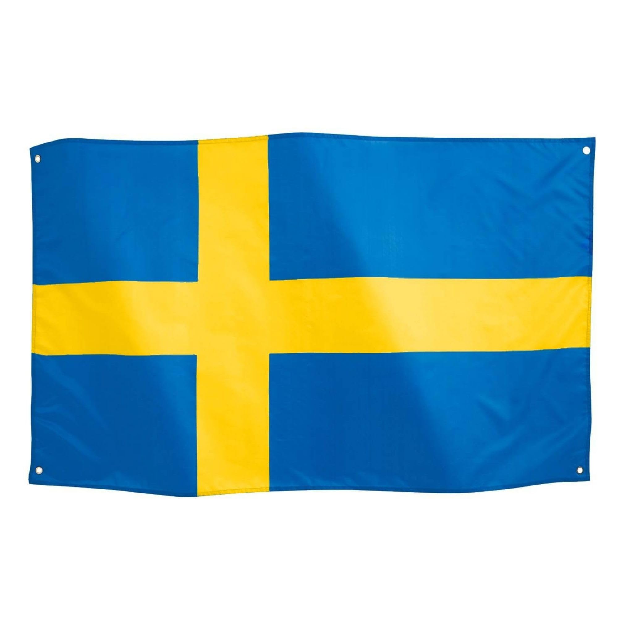 Runesol Sweden National Flag 3x5, 91x152cm, Sveriges Flagga 4 Grommets, Brass Eyelet in Every Corner, Swedes Banner, Royal Celebrations, Holidays, Premium Flags, Waterproof, Inside, Outside, Epiphany — image 1