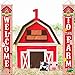 Farm Animal Porch Banner, Barnyard Party Decorations, Themed Door Banner, 1271 Inches, for Baby Shower Birthday Wedding Party