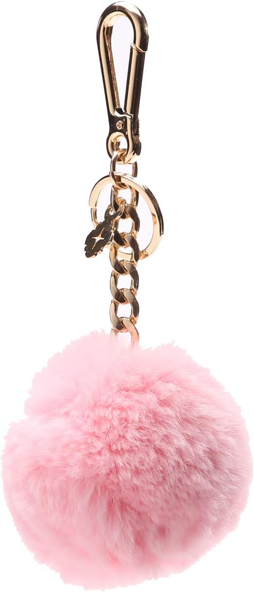 miss fong Pom Pom Keychain Accessories for Women, Puff Ball Fur Ball Bag Charm