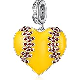 Fuguangju Softball Charms 925 Sterling Silver Softball Gifts Sport Softball Jewelry for Women
